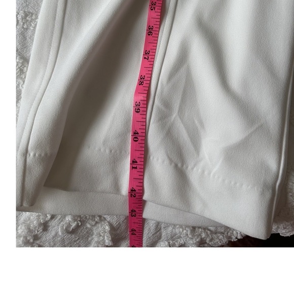 DKNY New With Tags White Cargo Trousers Womens High Waisted Wide Leg Size 10 - Picture 8 of 9